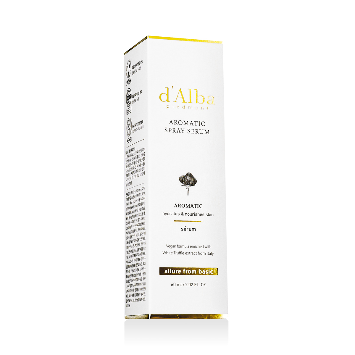 d'Alba Aromatic Spray Serum 60ml Veido serumas