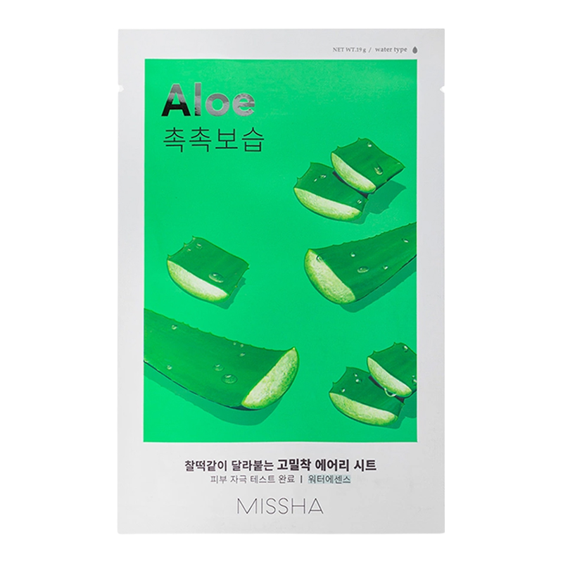 Missha Airy Fit Sheet Mask Aloe 19g Veido kaukė