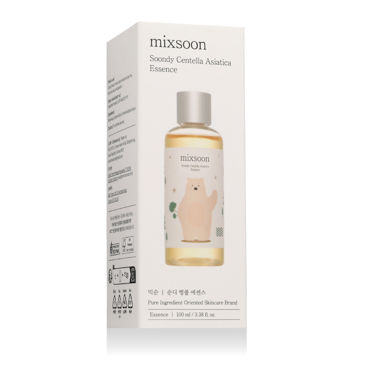 Mixsoon Centella Asiatica Soondy Essence 100ml Unisex Face Essence