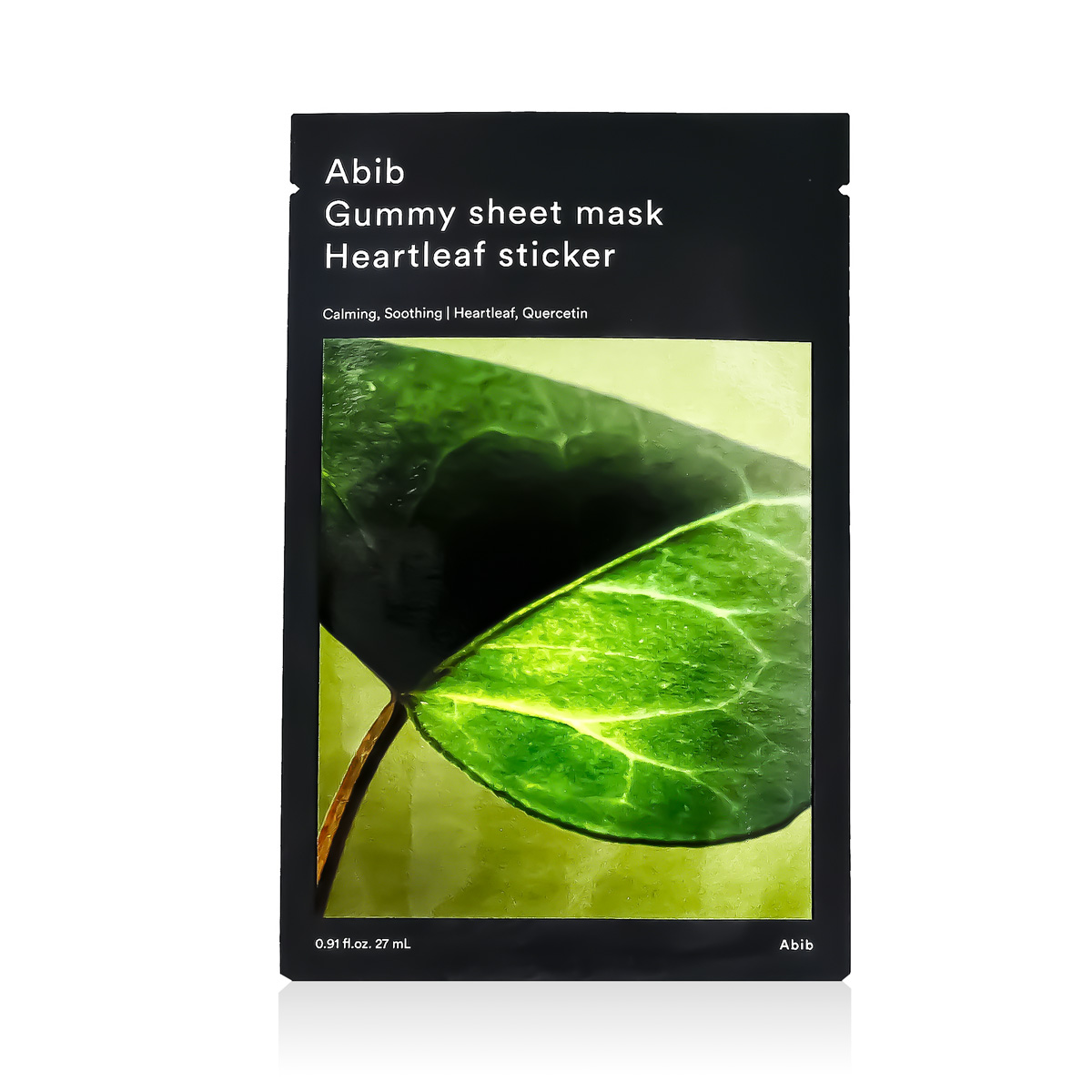 Abib Gummy Sheet Mask Heartleaf Sticker 27ml Veido kaukė