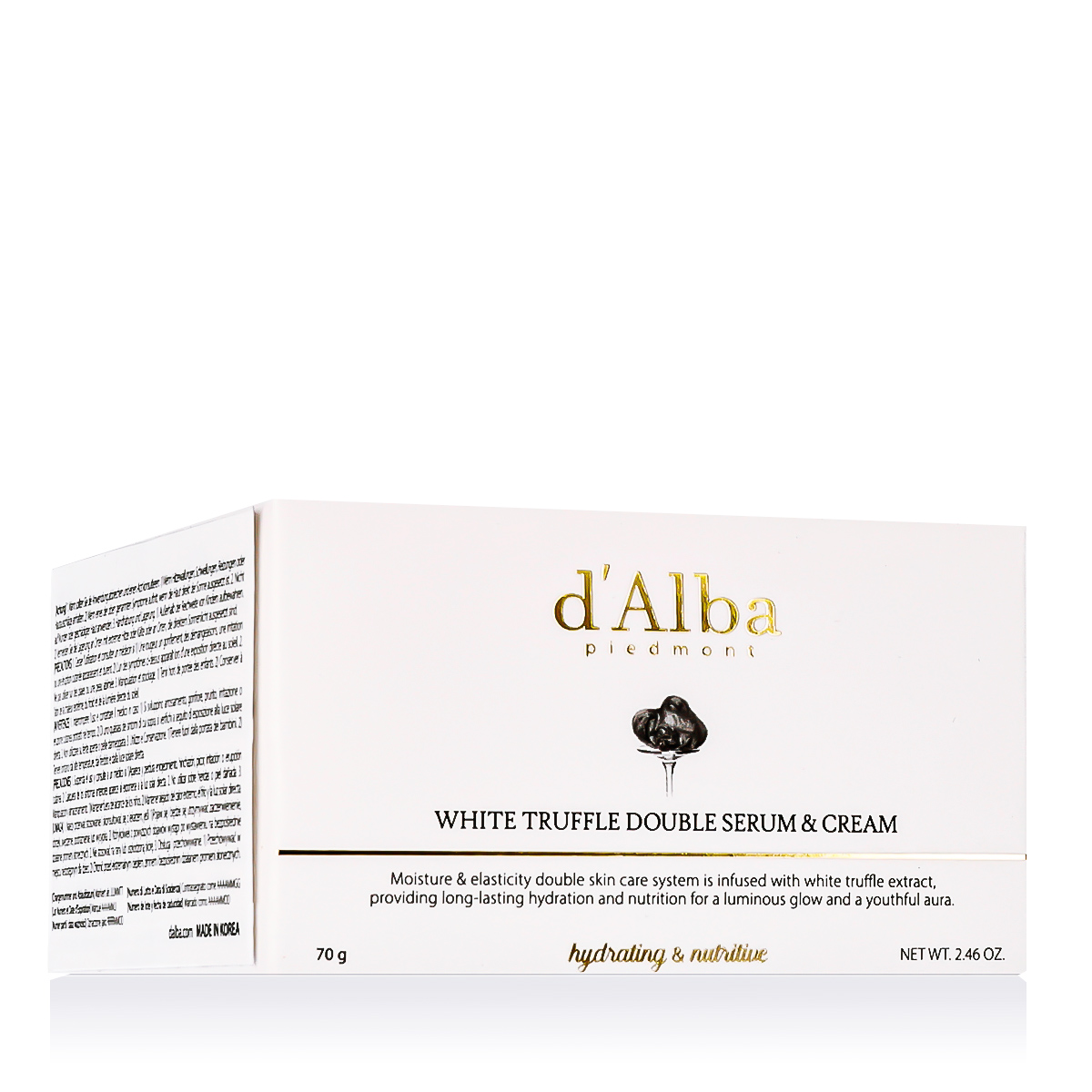 d'Alba White Truffle Double Serum & Cream 70g dieninis kremas