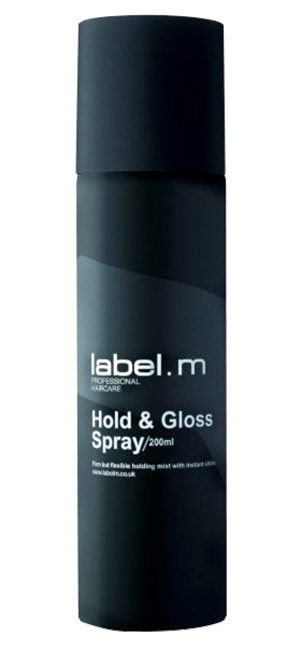Label m Hold & Gloss 200ml plaukų lakas