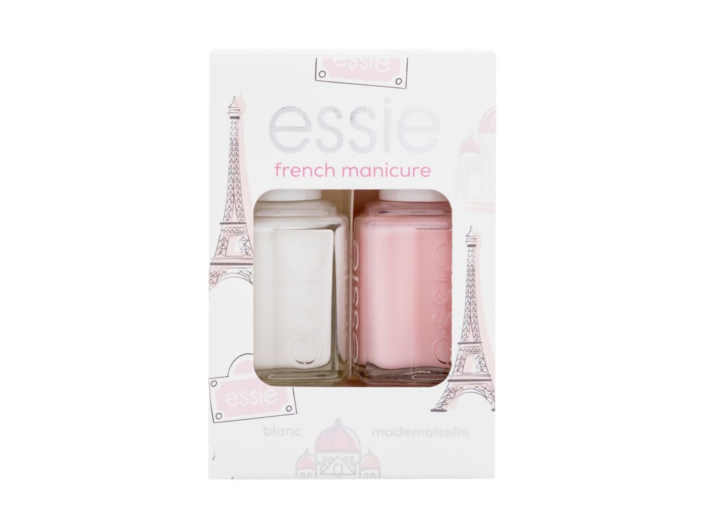 Essie French Manicure 13,5ml Nail Polish 13,5 ml + Nail Polish 13,5 ml Mademoiselle nagų lakas Rinkinys