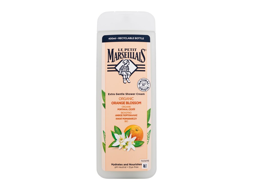 Le Petit Marseillais Extra Gentle Shower Cream Organic Orange Blossom 400ml dušo kremas