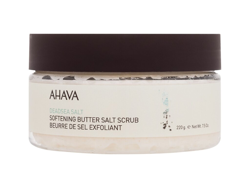 AHAVA Deadsea Salt Softening Butter Salt Scrub 220g kūno pilingas