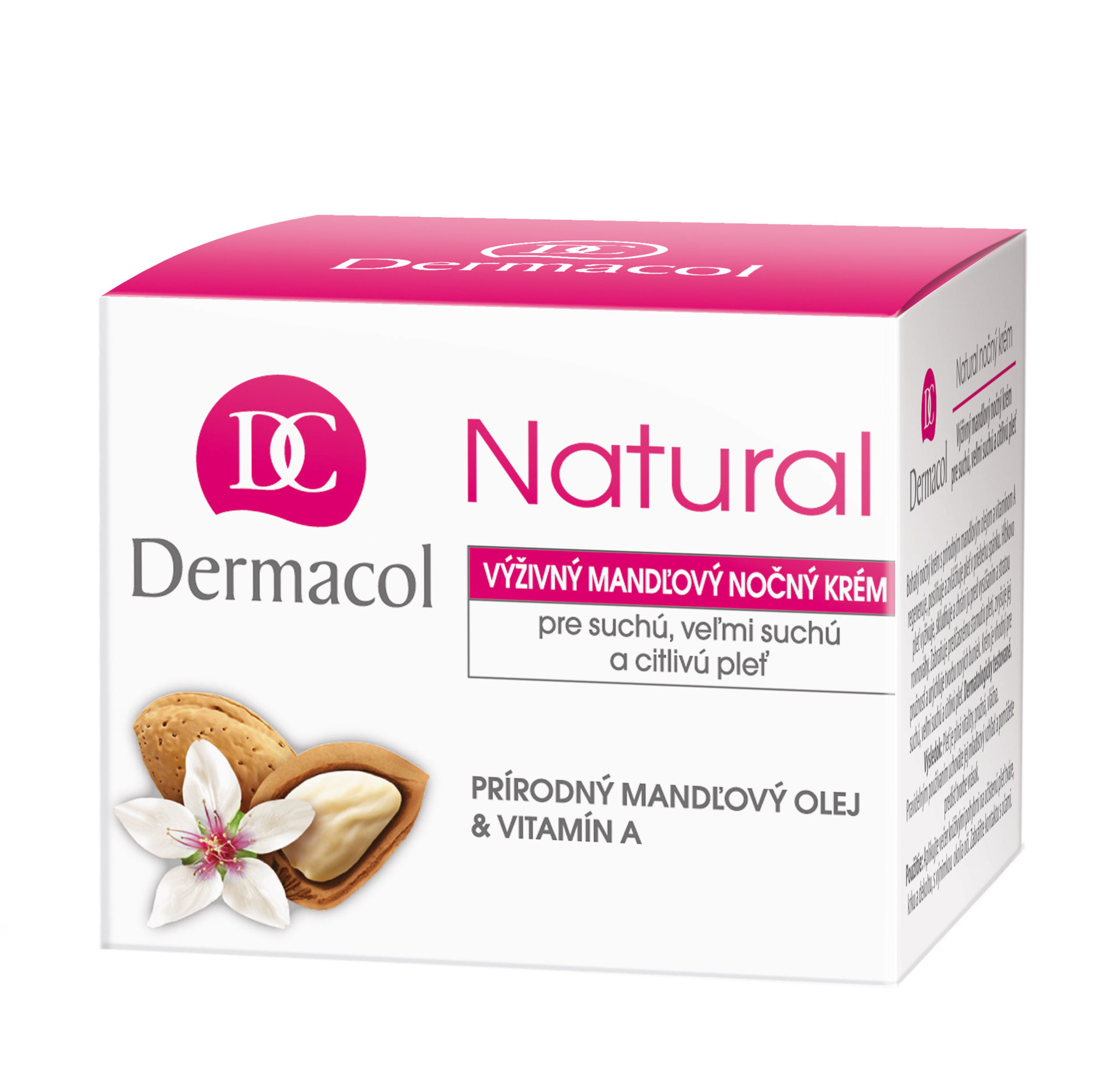 Dermacol Natural Almond 50ml naktinis kremas