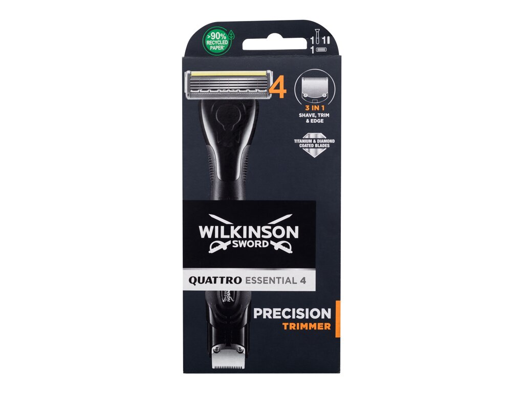 Wilkinson Sword Quattro Essential 4 Precision Trimmer 1vnt skustuvas