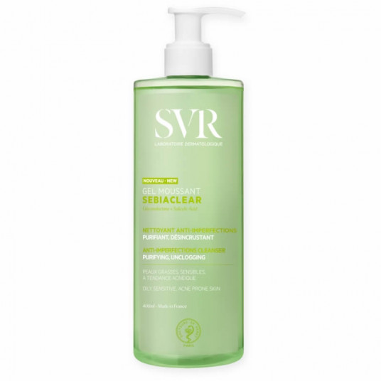 SVR Sebiaclear Gel Moussant 400ml veido gelis