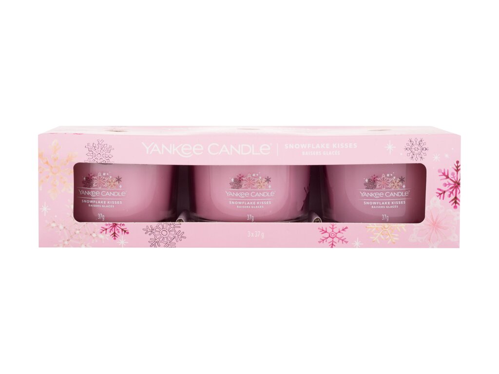 Yankee Candle Snowflake Kisses 37g Scented Candle 3 x 37 g Kvepalai Unisex Scented Candle Rinkinys