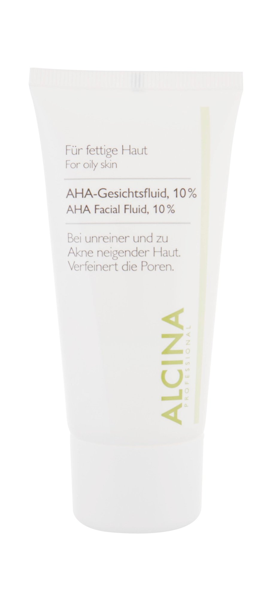 ALCINA For Oily Skin AHA Facial Fluid, 10% 50ml naktinis kremas