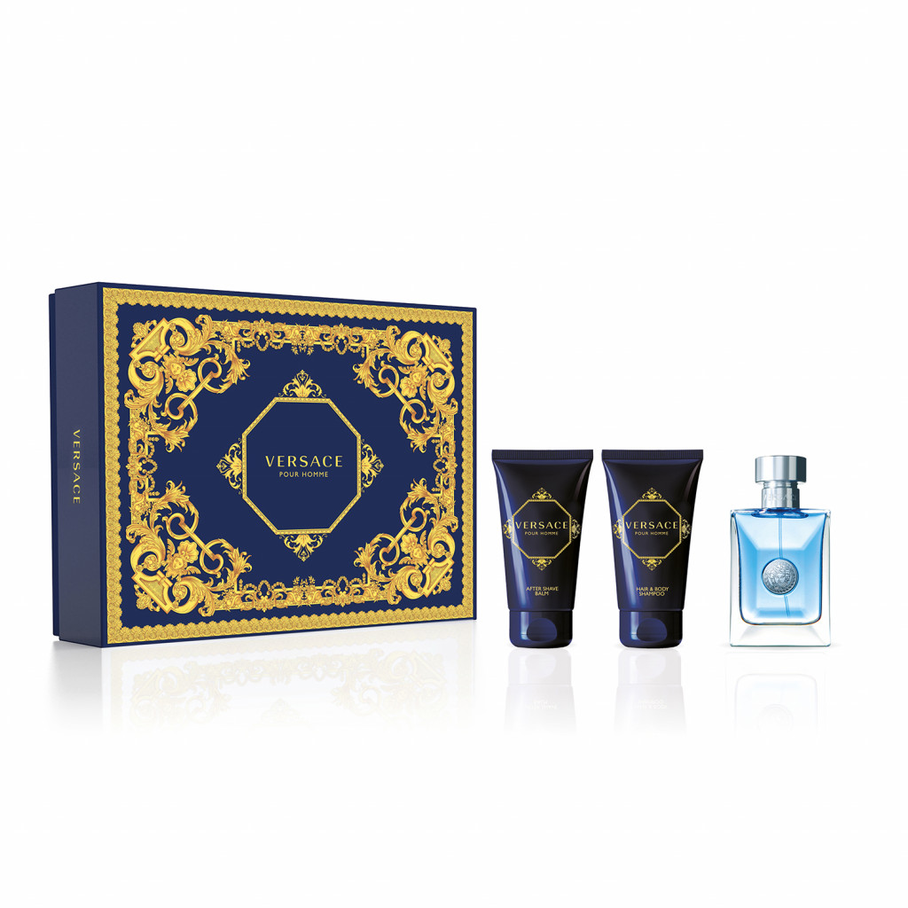 Versace Pour Homme 50ml Edt 50ml + 50ml Shower gel + 50ml After shave balm Kvepalai Vyrams EDT Rinkinys