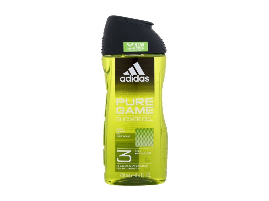 Adidas Pure Game Shower Gel 3-In-1 250ml dušo želė