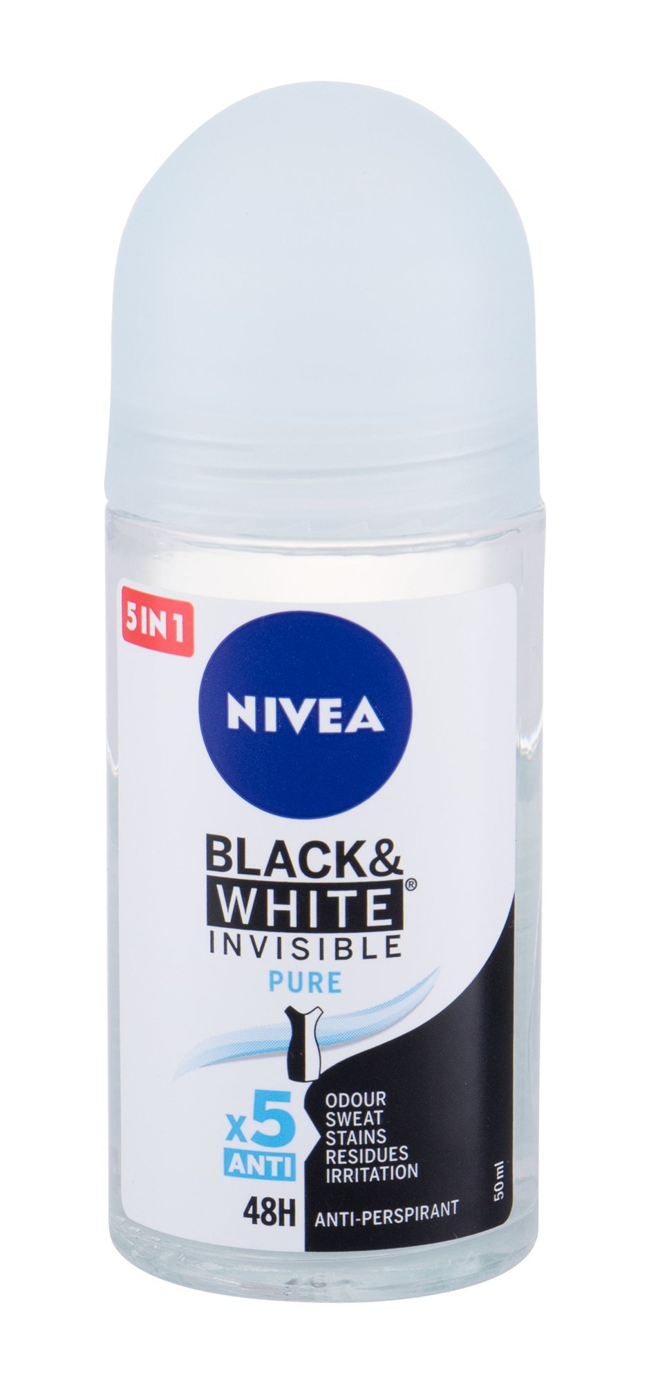 Nivea Invisible For Black & White Pure 50ml antipersperantas