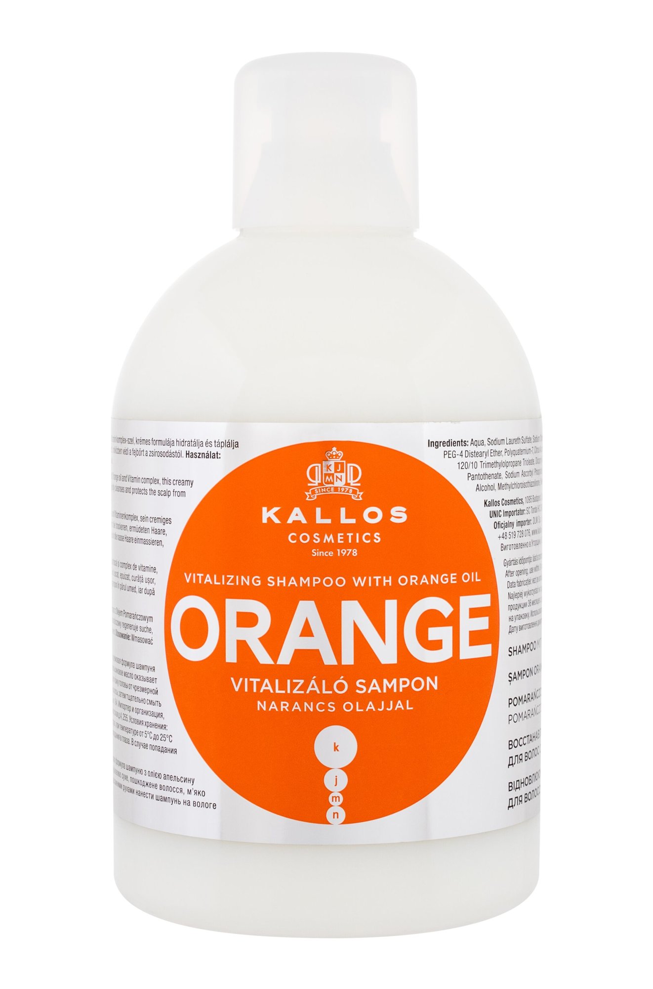 Kallos Cosmetics Orange 1000ml šampūnas