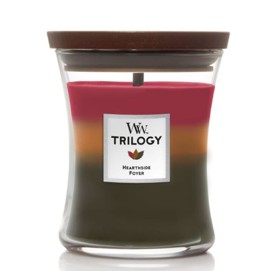 WoodWick Trilogy Hearthside 275 g kvepianti žvakė