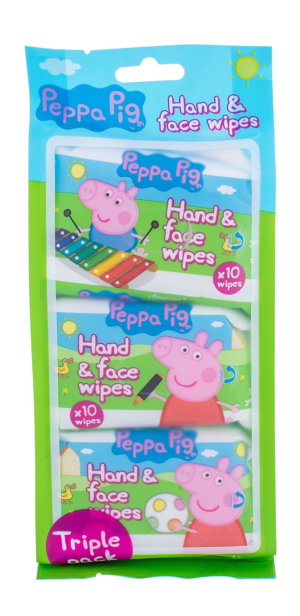 Peppa Pig Peppa Hand & Face Wipes 30vnt drėgnos servetėlės