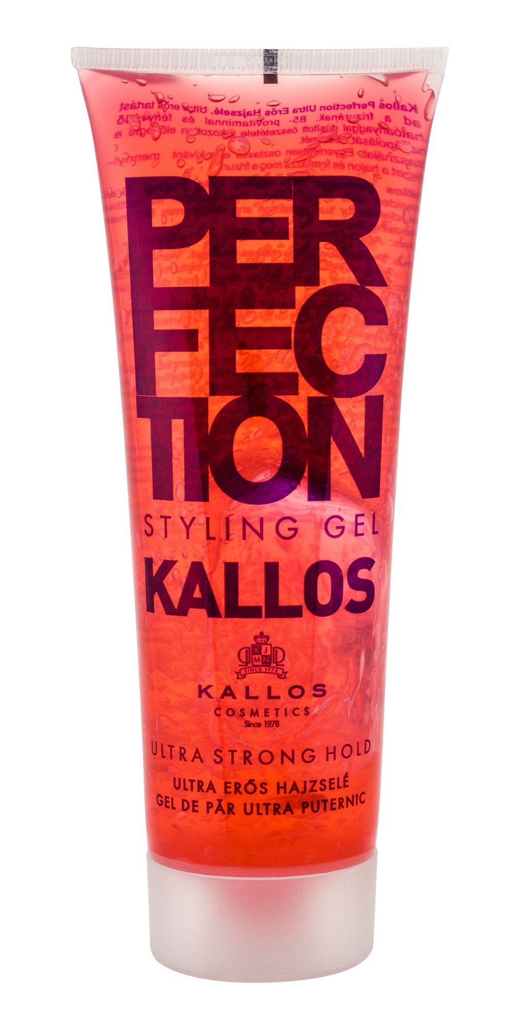 Kallos Cosmetics Perfection Ultra Strong 250ml plaukų želė