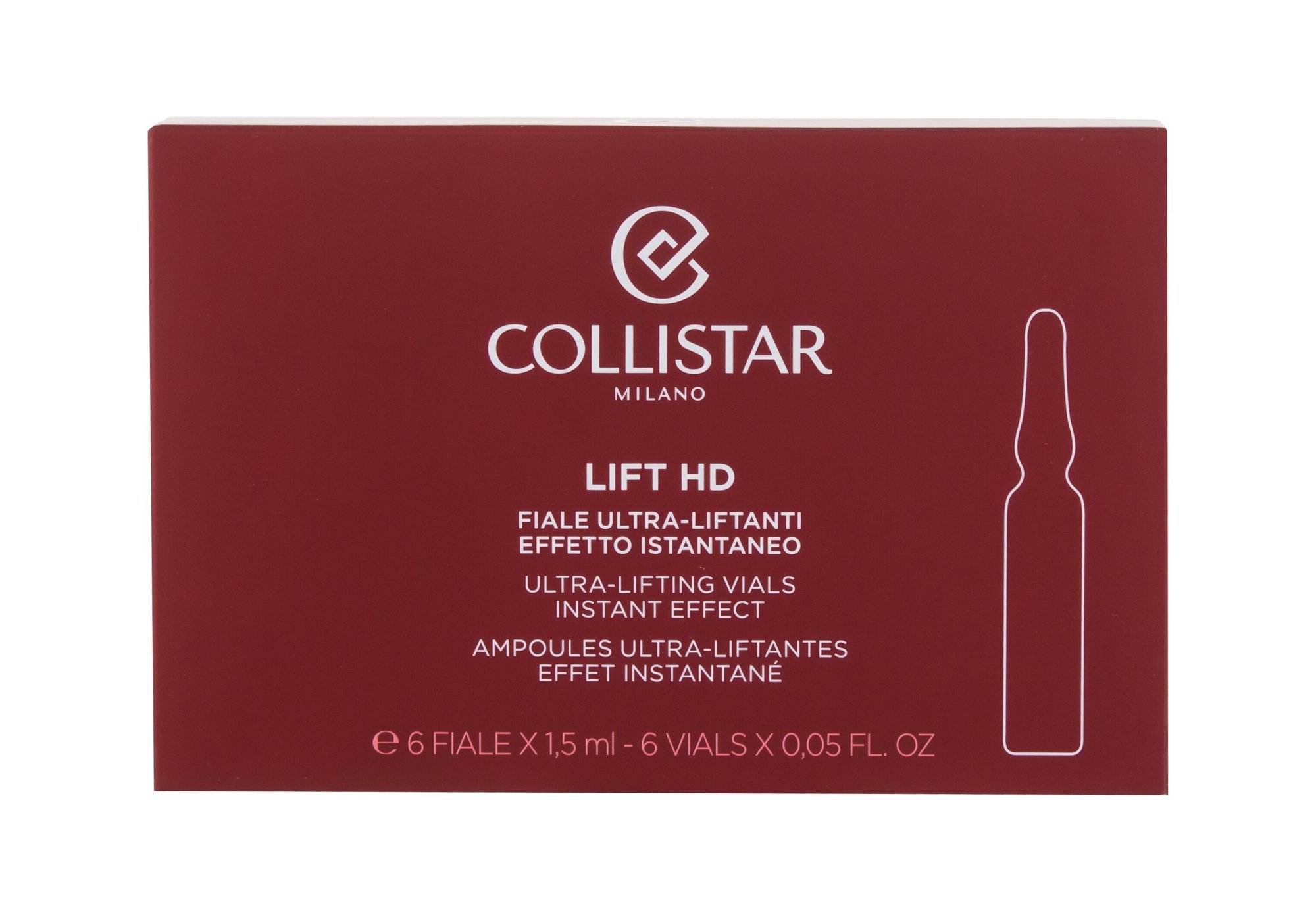 Collistar Lift HD Ultra-Lifting Vials Instant Effect 9ml Veido serumas