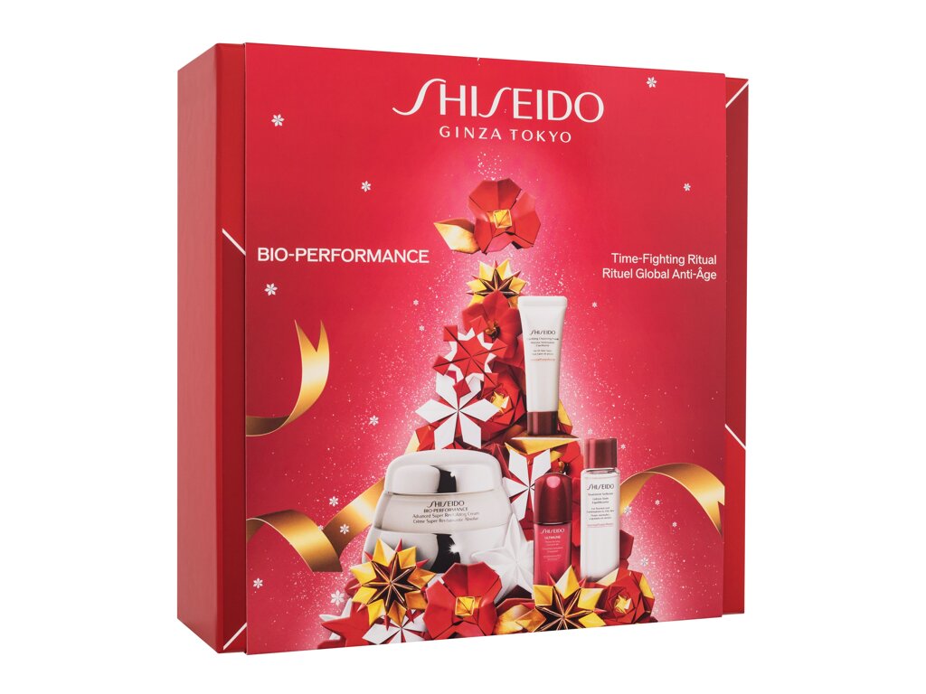 Shiseido Bio-Performance Time-Fighting Ritual 50ml Day Cream Bio-Performance 50 ml + Clarifying Cleansing Foam 15 ml + Treatment Softener 30 ml + Serum Ultimune 10 ml dieninis kremas Rinkinys