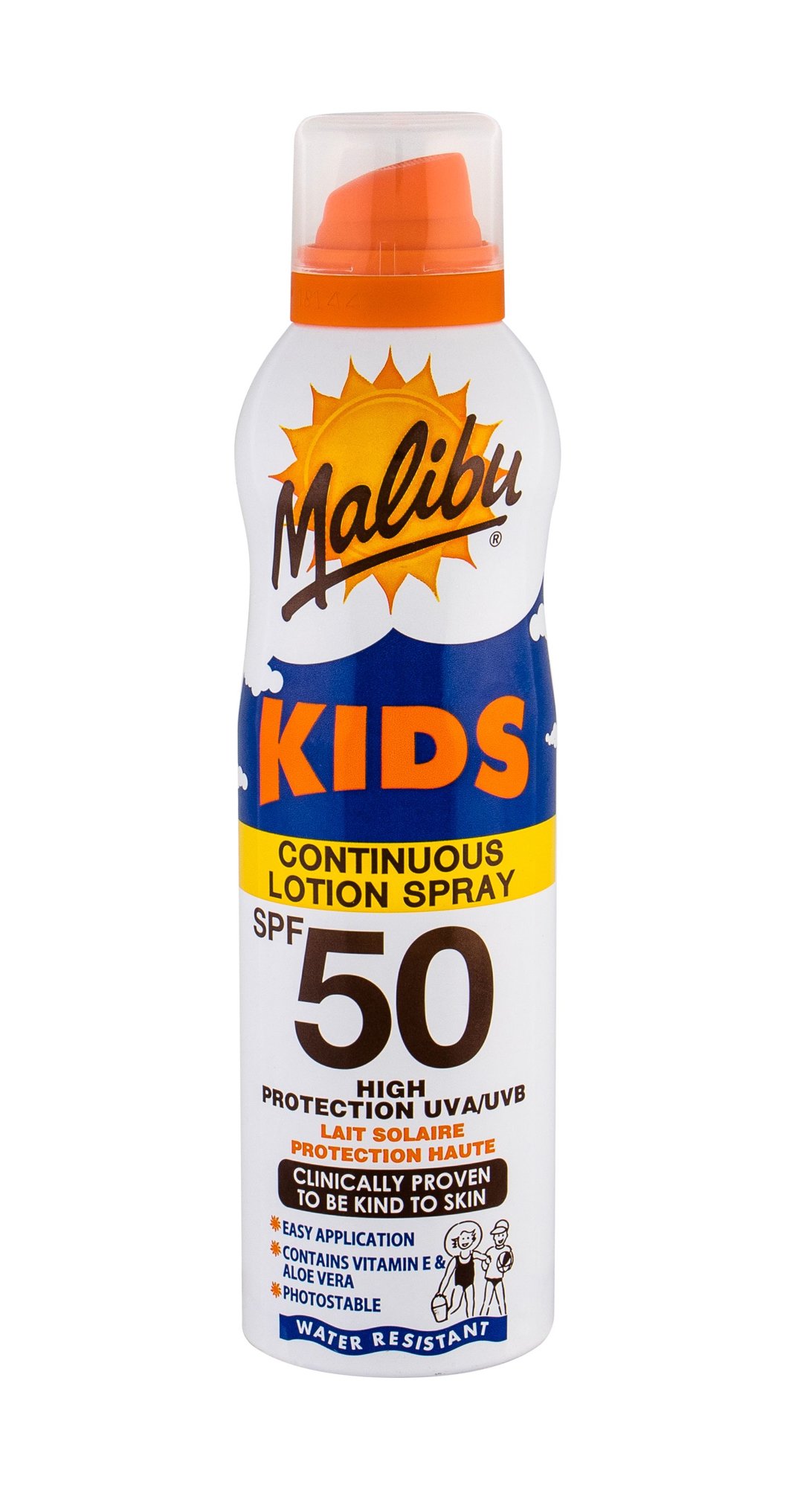 Malibu Kids Continuous Lotion Spray 175ml įdegio losjonas