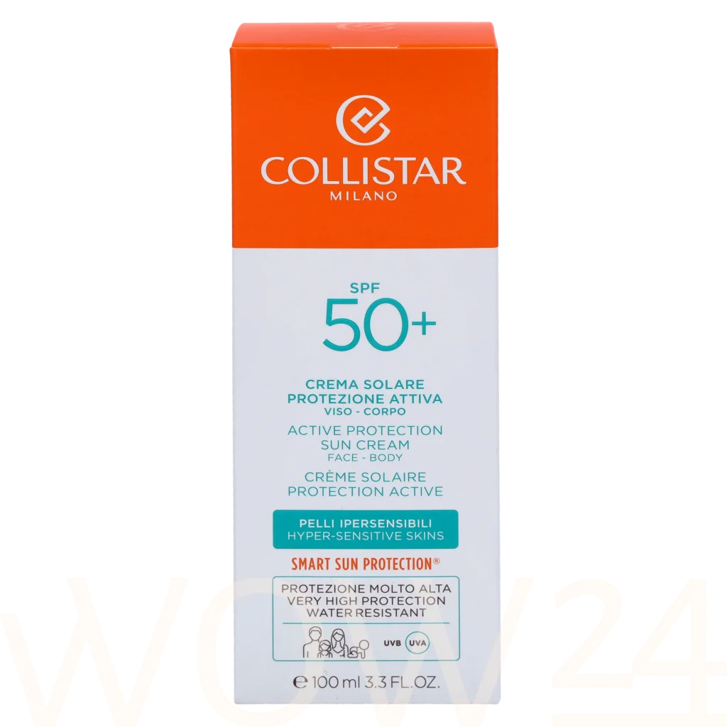 Collistar Active Protection Sun Cream SPF 50 ( Sensitive Skin ) 100ml savaiminio įdegio kremas