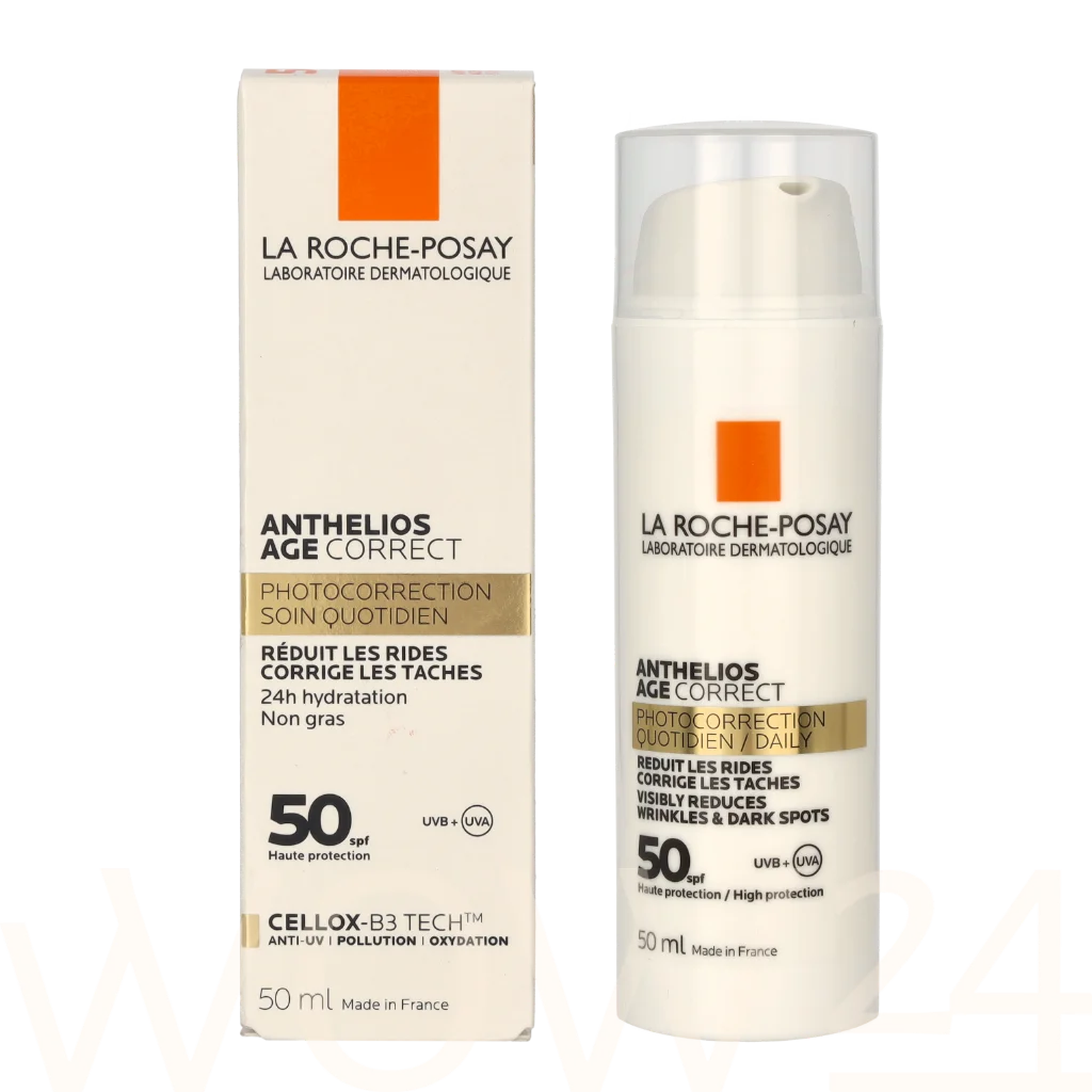 La Roche-Posay LRP Anthelios Age Correct Daily Light Cream SPF50+ 50 ml natūrali veido odos priežiūros priemonė