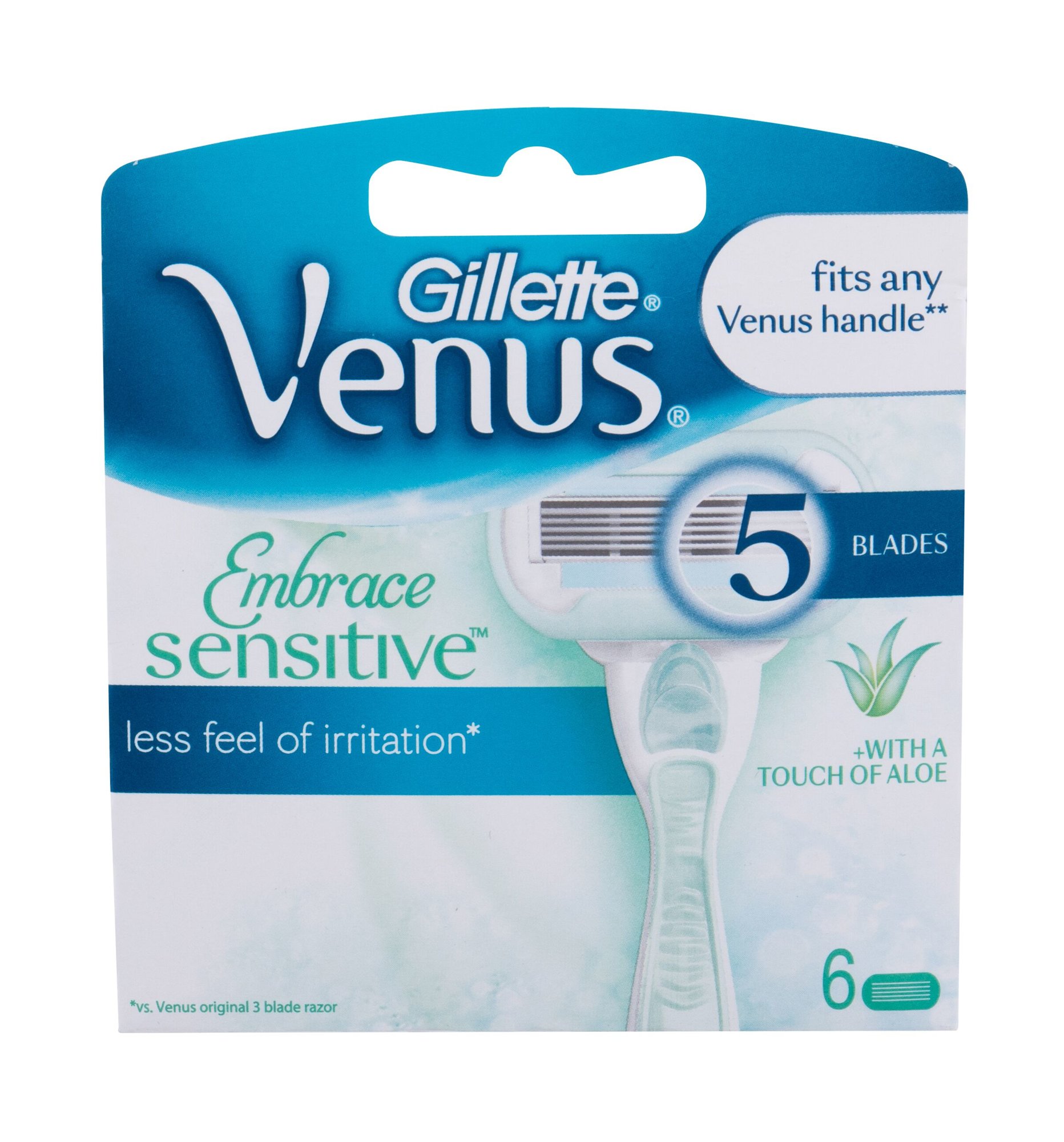 Gillette Venus Embrace Sensitive 6vnt skustuvo galvutė (Pažeista pakuotė)