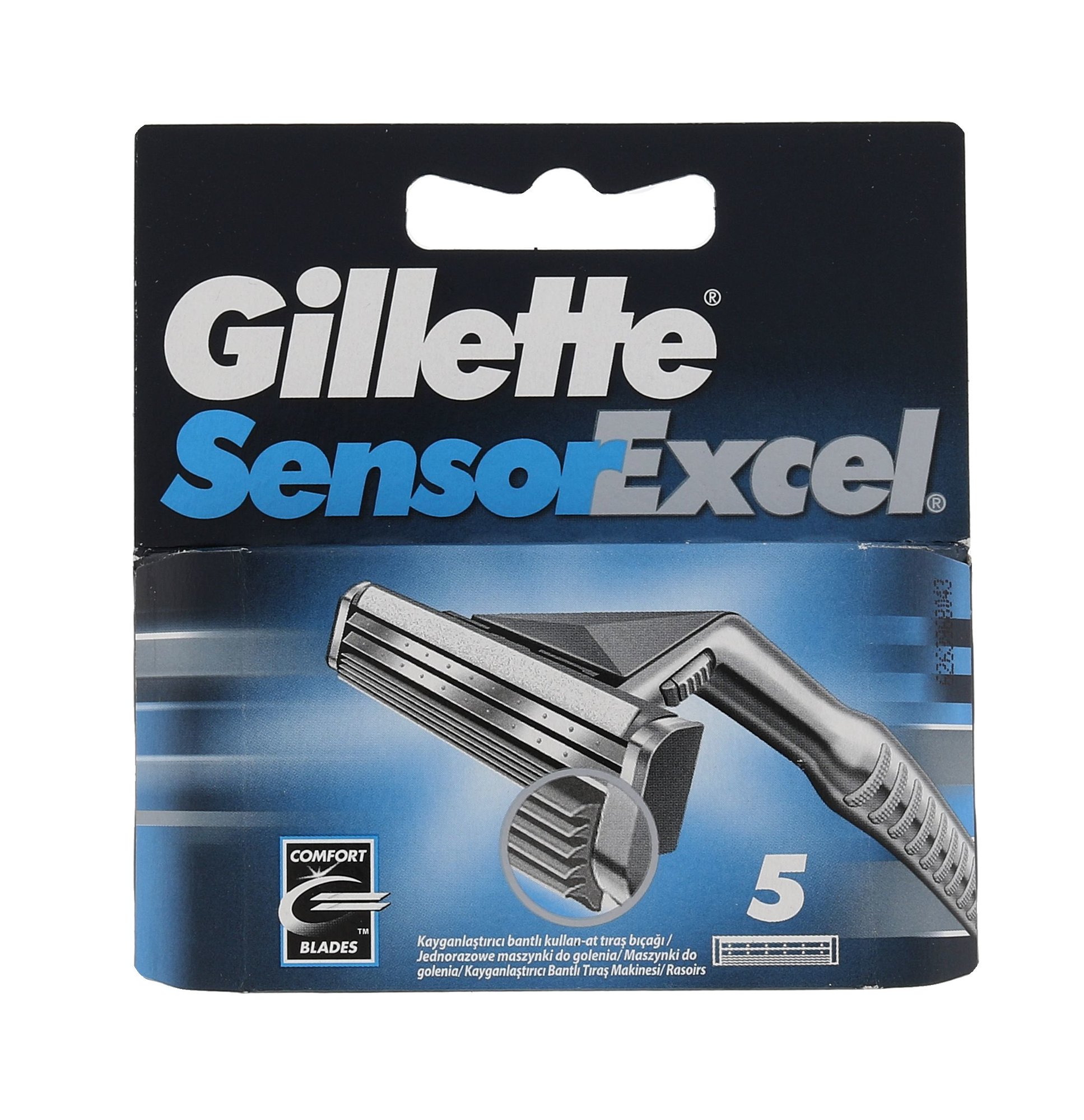 Gillette Sensor Excel 5vnt skustuvo galvutė (Pažeista pakuotė)