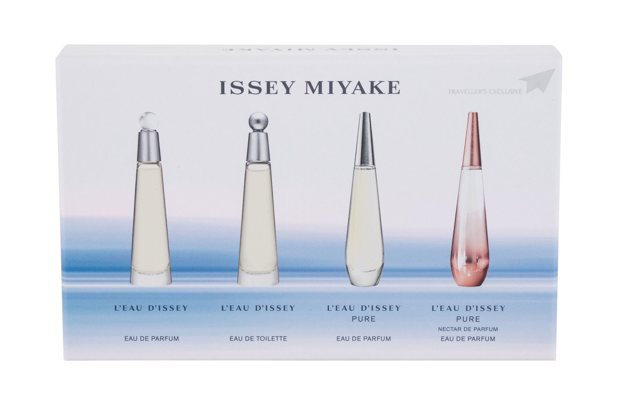 Issey Miyake L´Eau D´Issey 3,5ml Edt L´Eau D´Issey 3,5 ml + Edp L´Eau D´Issey Pure Nectar de Parfum 3,5 ml + Edp L´Eau D´Issey Pure 3,5 ml + Edp L´Eau D´Issey 3,5 ml kvepalų mėginukas Moterims EDT Rinkinys