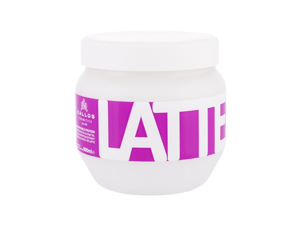 Kallos Cosmetics Latte 800ml plaukų kaukė (Pažeista pakuotė)