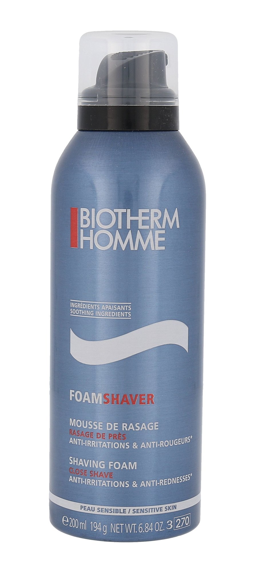 Biotherm Homme Shaving Foam 200ml skutimosi putos Testeris