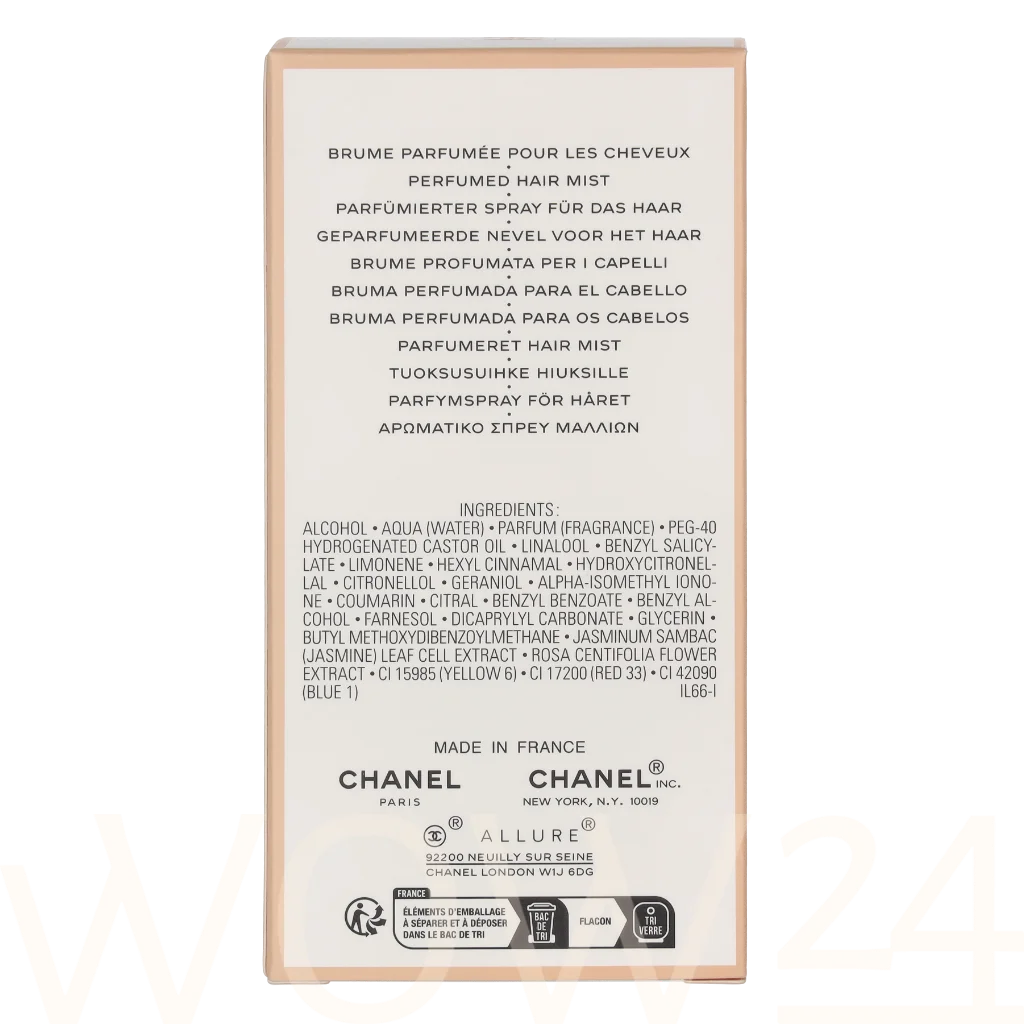 Chanel Chanel Allure Femme Hair Mist 35 ml kvepalai Moterims