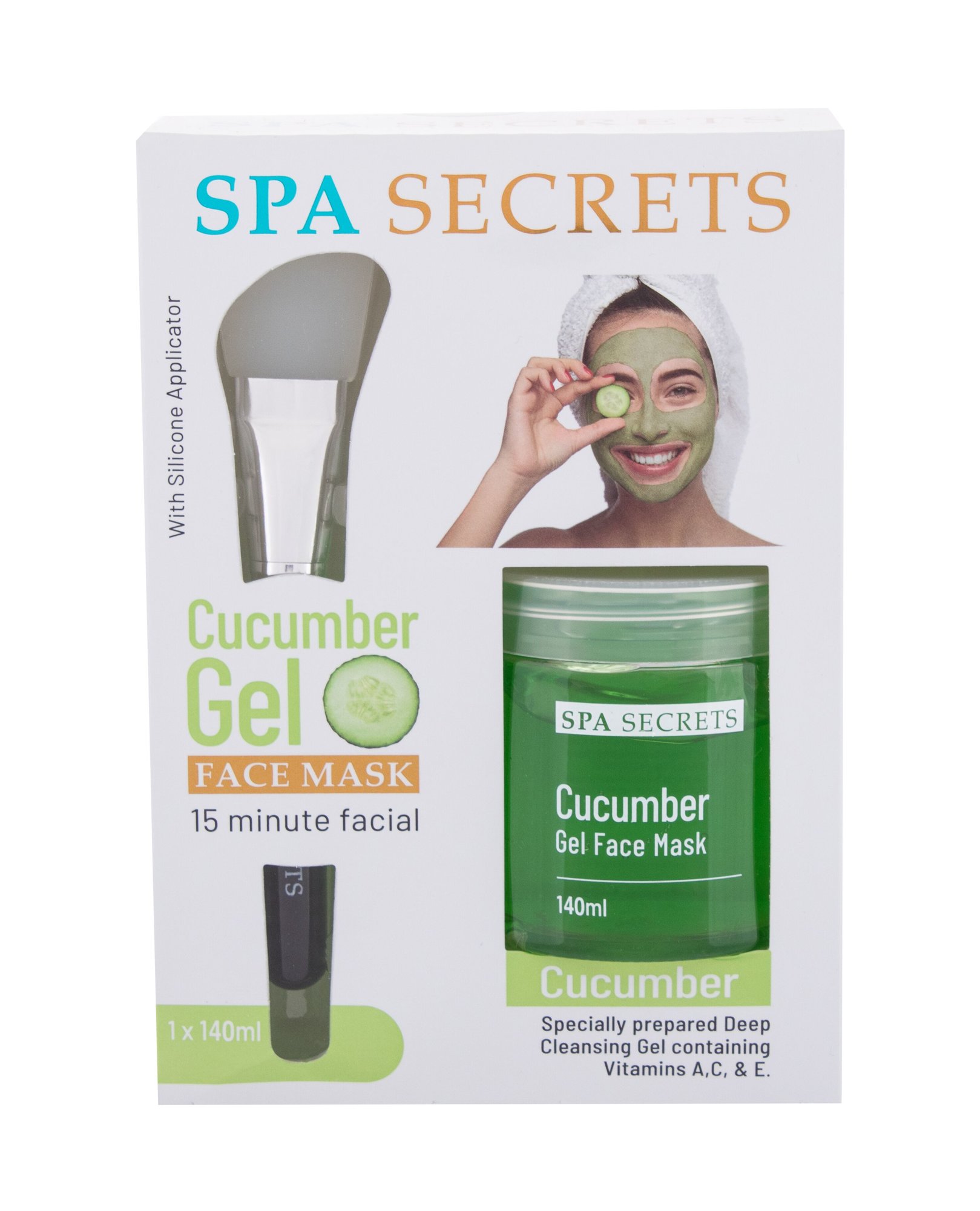 Xpel Spa Secrets Cucumber Gel 140ml Veido kaukė (Pažeista pakuotė)