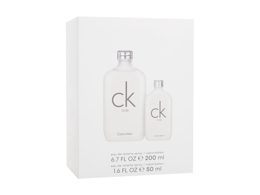 Calvin Klein CK One 200ml Edt 200 ml + Edt 50 ml Kvepalai Unisex EDT Rinkinys