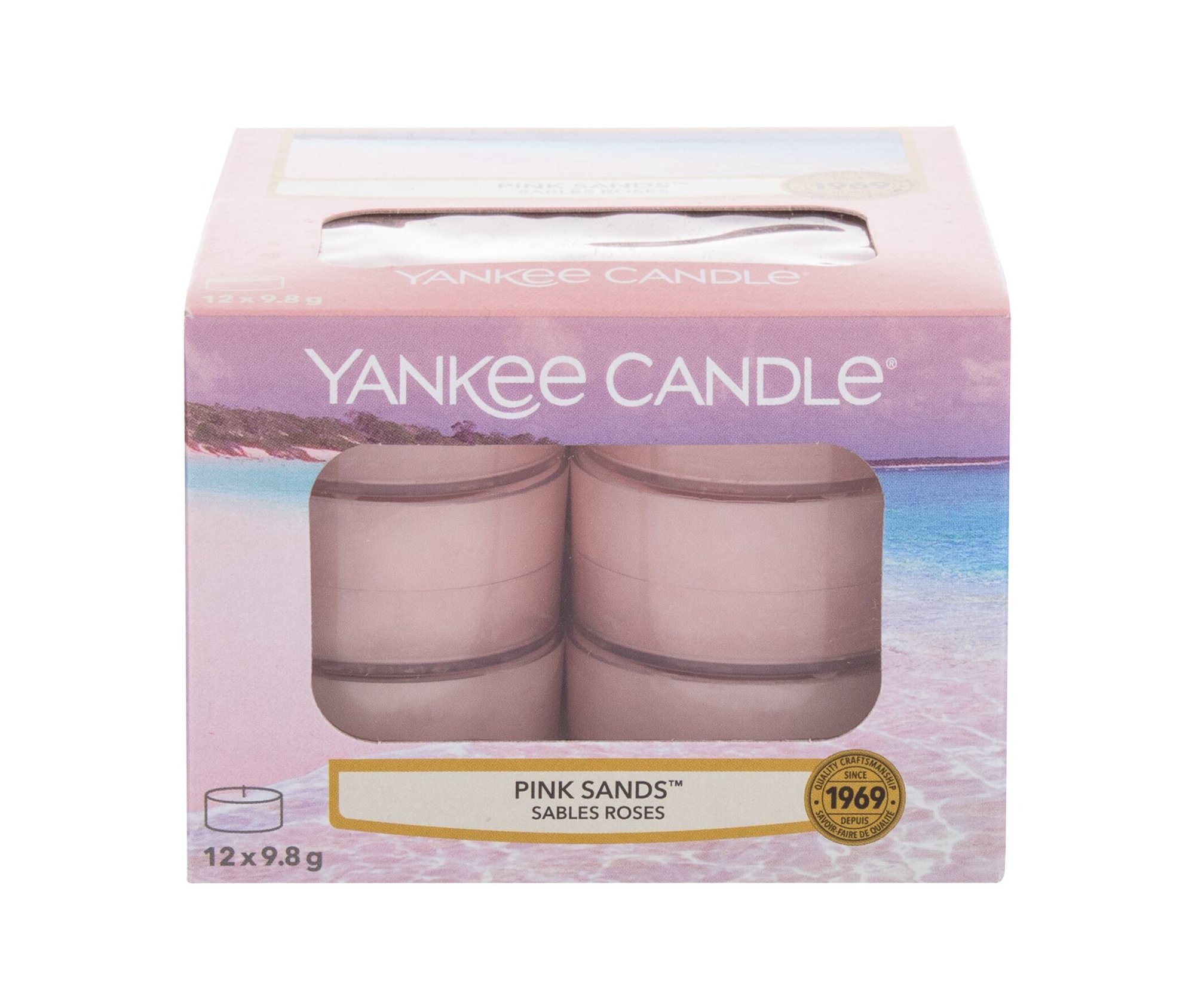 Yankee Candle Pink Sands 117,6g Kvepalai Unisex Scented Candle (Pažeista pakuotė)