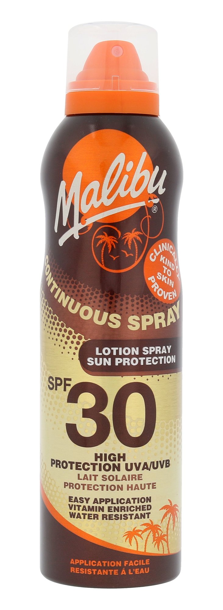 Malibu Continuous Spray 175ml įdegio losjonas (Pažeista pakuotė)