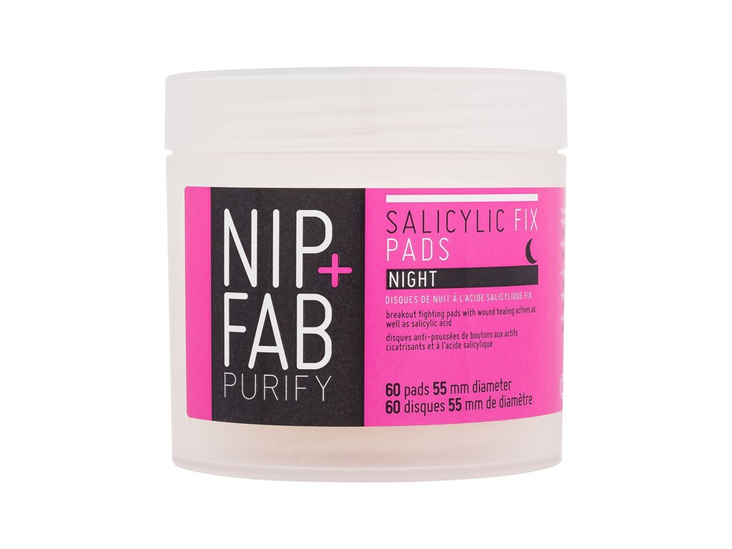 NIP+FAB Purify Salicylic Fix Night Pads drėgnos servetėlės