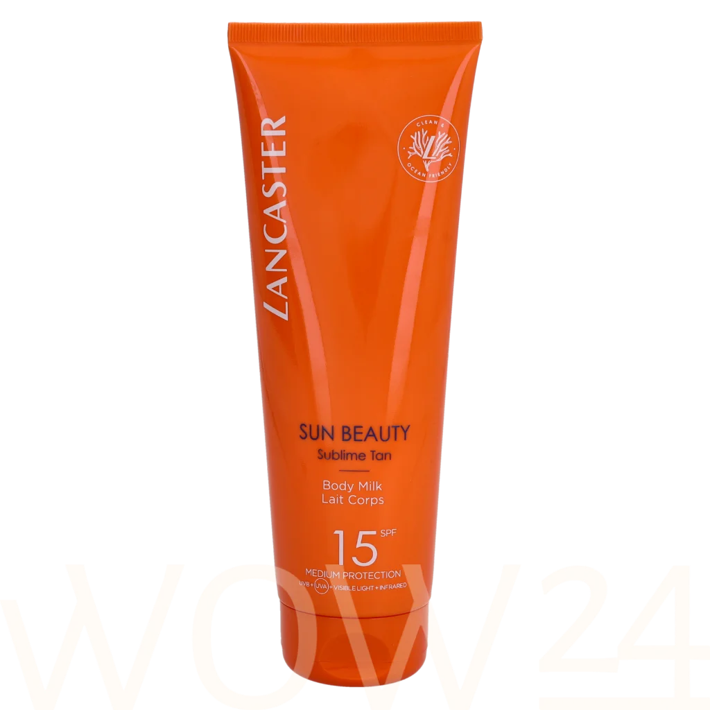 Lancaster Lancaster Sun Beauty Sublime Tan Body Milk SPF15 250 ml veido apsauga