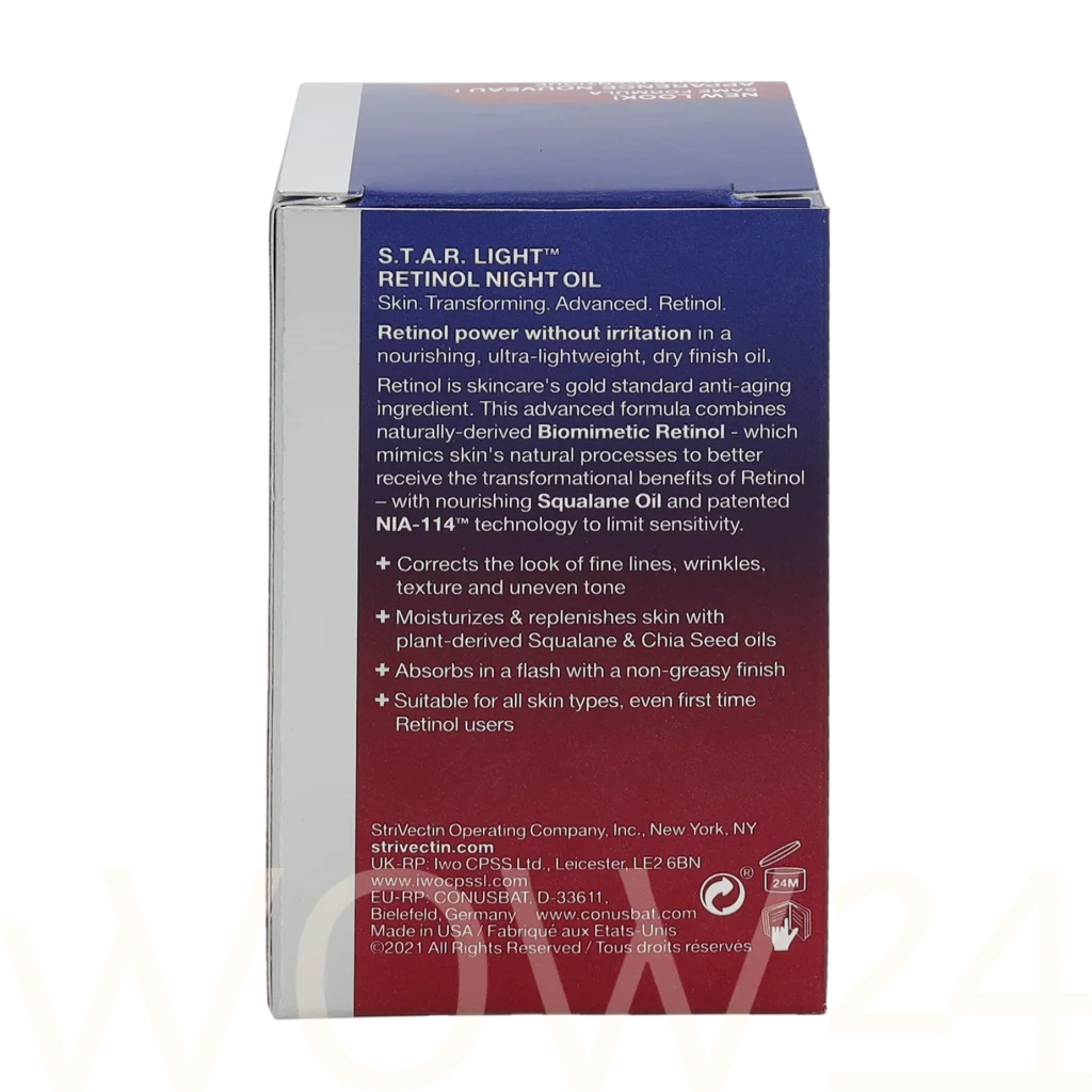 StriVectin Strivectin S.T.A.R.Light Retinol Night Oil 30 ml naktinis kremas