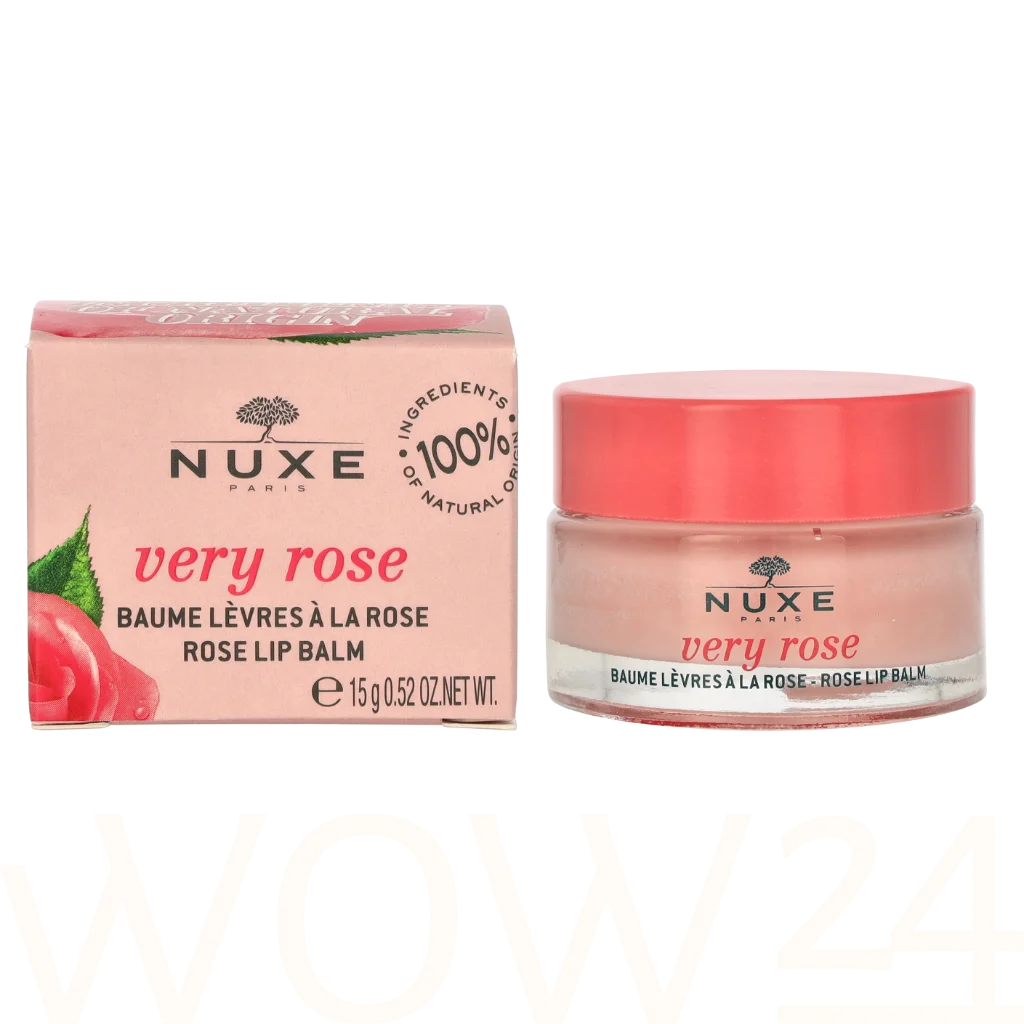 Nuxe Nuxe Very Rose Lip Balm 15 g lūpų balzamas