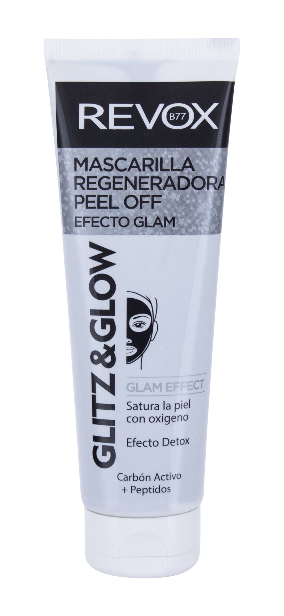 Revox Glitz & Glow Black Regenerating Veido kaukė