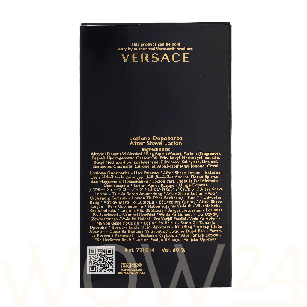 Versace Versace Dylan Blue Pour Homme After Shave Lotion 100 ml natūrali veido odos priežiūros priemonė