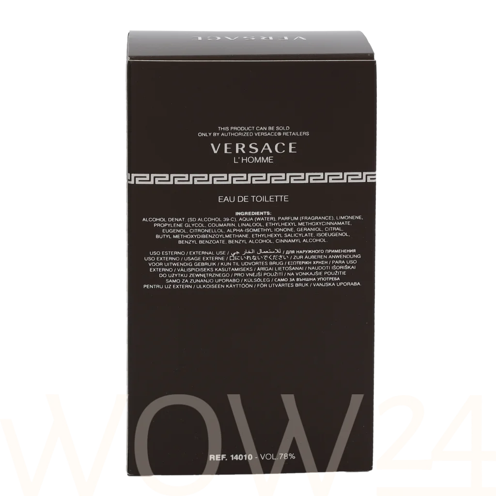 Versace Versace L'Homme Edt Spray 100 ml kvepalai Vyrams EDT