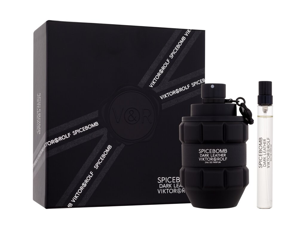 Viktor & rolf Spicebomb Dark Leather Eau De Parfum 90 ml Edp 90 ml + Edp 10 ml Damaged box Set