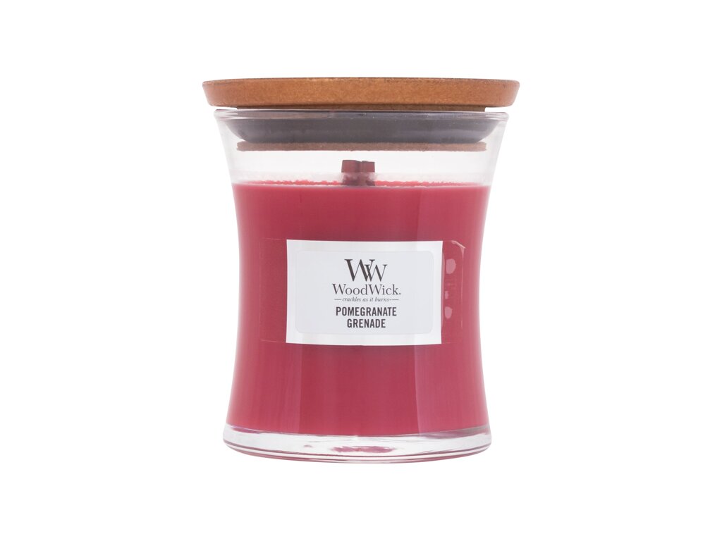 WoodWick Pomegranate 85g Kvepalai Unisex Scented Candle (Pažeista pakuotė)