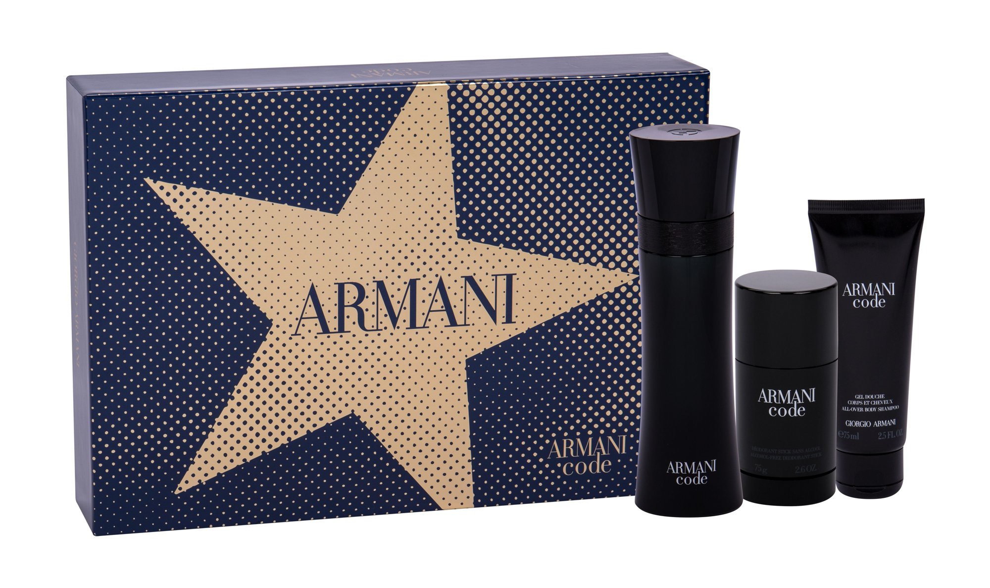 Giorgio Armani Armani Code Pour Homme 125ml Edt 125 ml + Shower Gel 75 ml + Deostick 75 ml Kvepalai Vyrams EDT Rinkinys