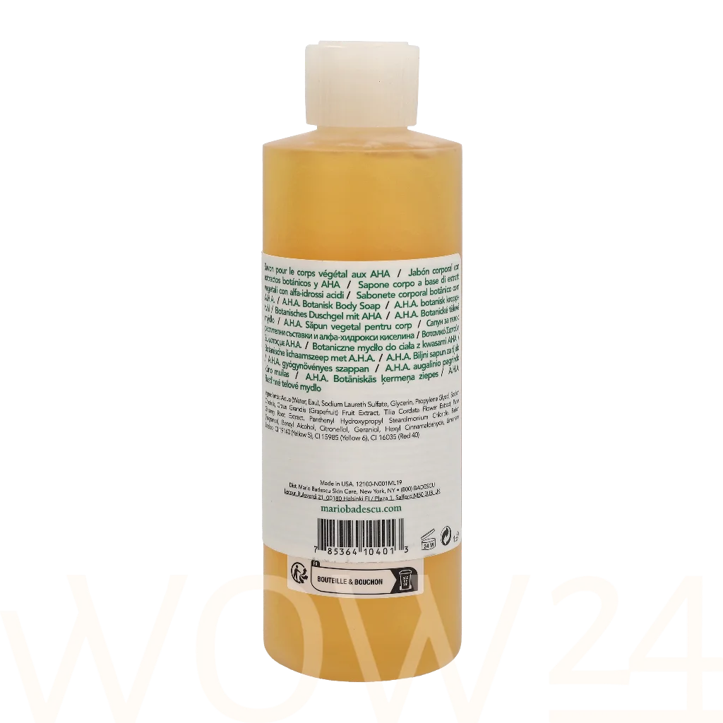 Mario Badescu Mario Badescu AHA Botanical Body Soap 236 ml kūno gelis