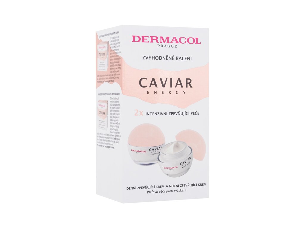 Dermacol Caviar Energy Duo Pack 50ml Caviar Energy Day Cream 50 ml + Caviar Energy Night Cream 50 ml dieninis kremas Rinkinys (Pažeista pakuotė)