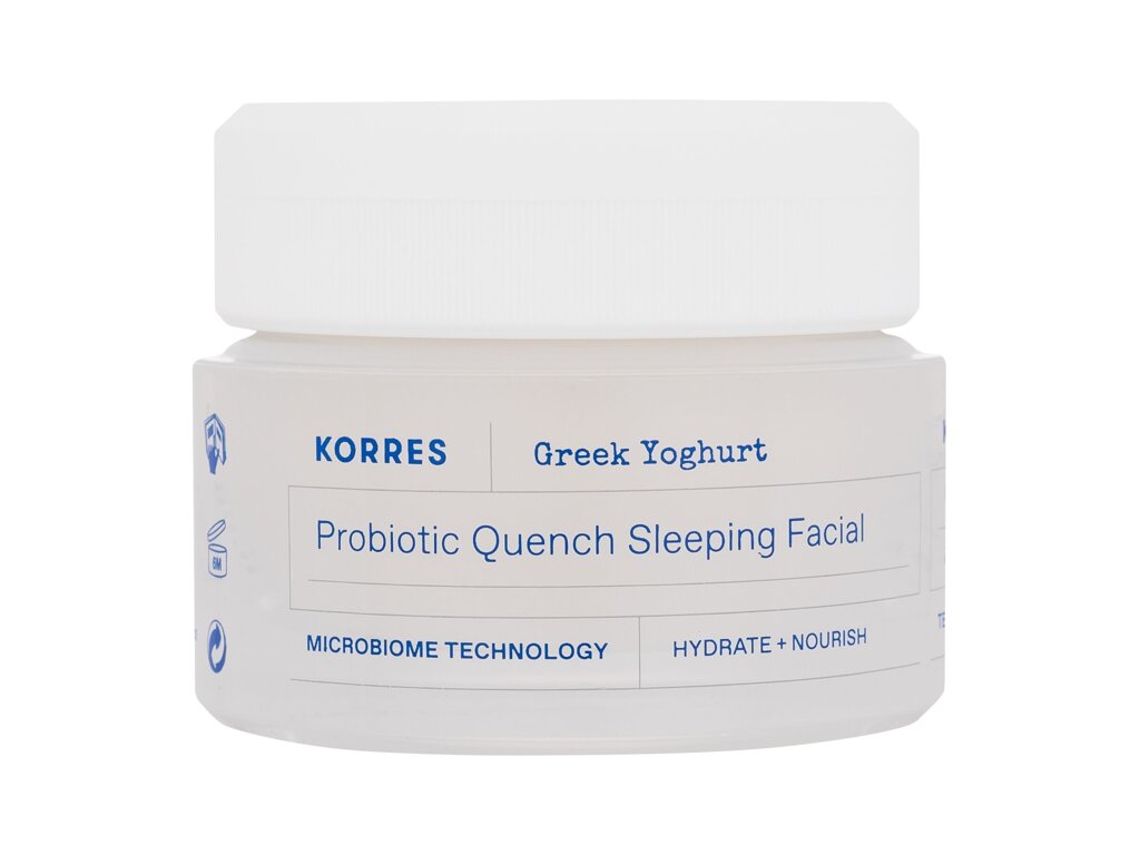 Korres Greek Yoghurt Probiotic Quench Sleeping Facial naktinis kremas