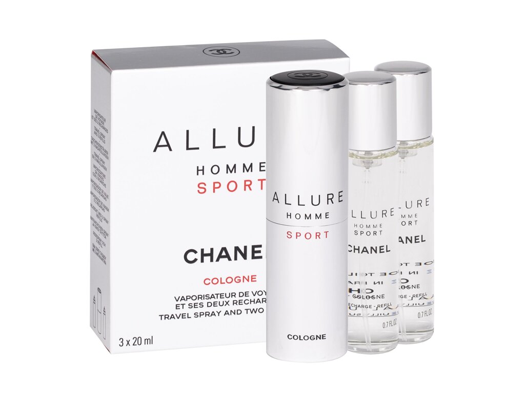 Chanel Allure Homme Sport Cologne 3x20ml Kvepalai Vyrams Cologne (Pažeista pakuotė)